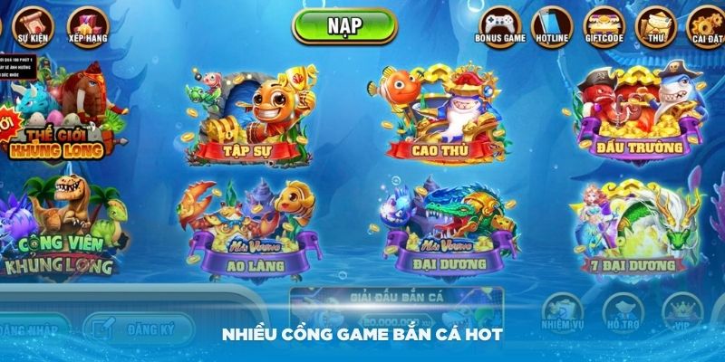 Nhiều cổng game bắn cá Hot tại nhà cái 69VN